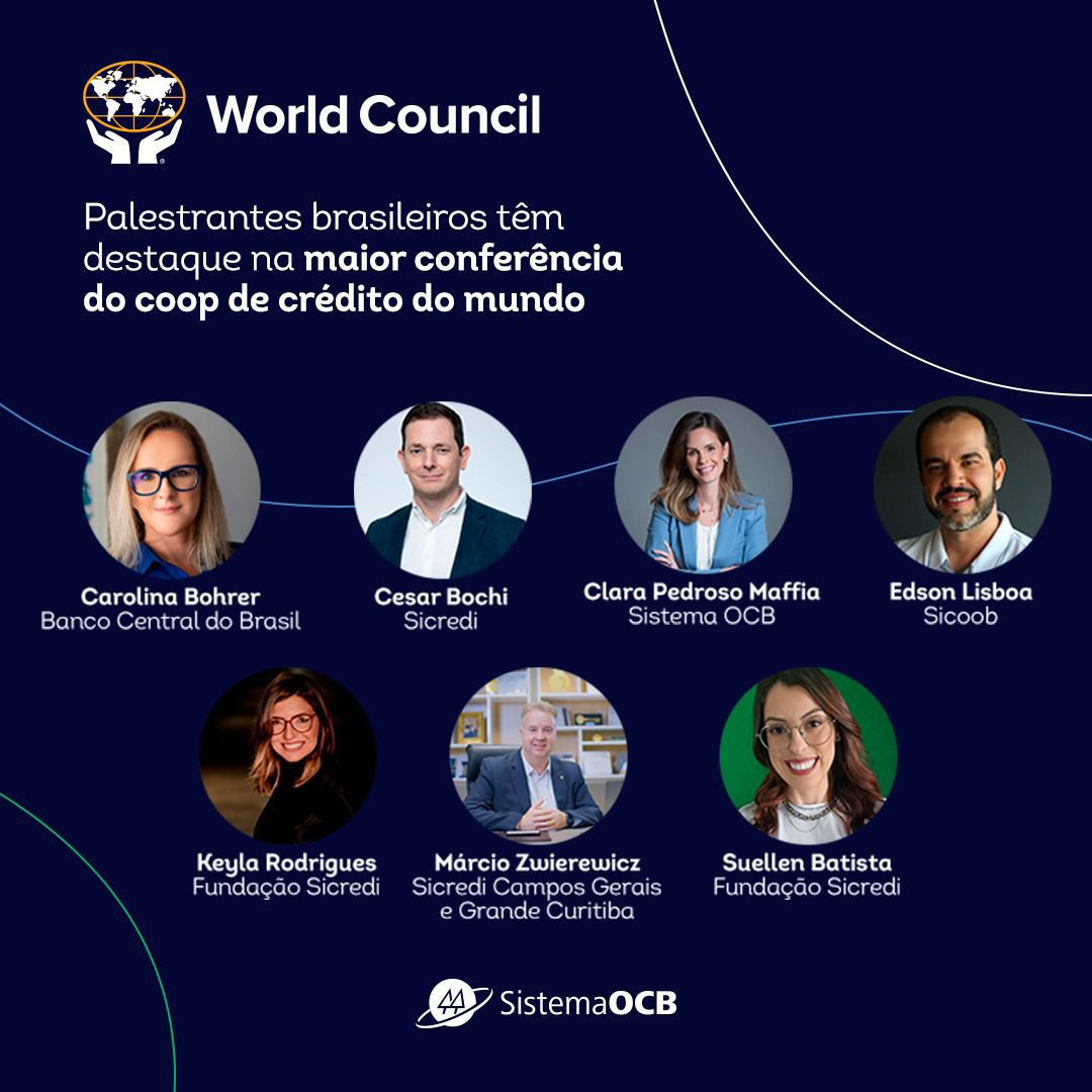 O cooperativismo de crédito brasileiro ganha destaque global no WCUC 2025, na Suécia