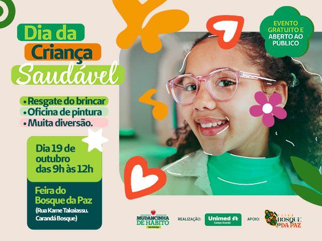 Com Dia da Criança Saudável, Unimed Campo Grande celebra o resgate de brincadeiras ao ar livre