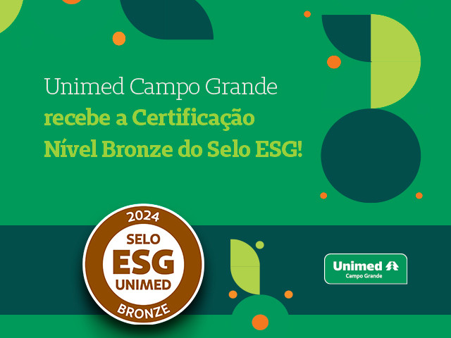 Cooperativa médica conquista bronze no Selo ESG Unimed