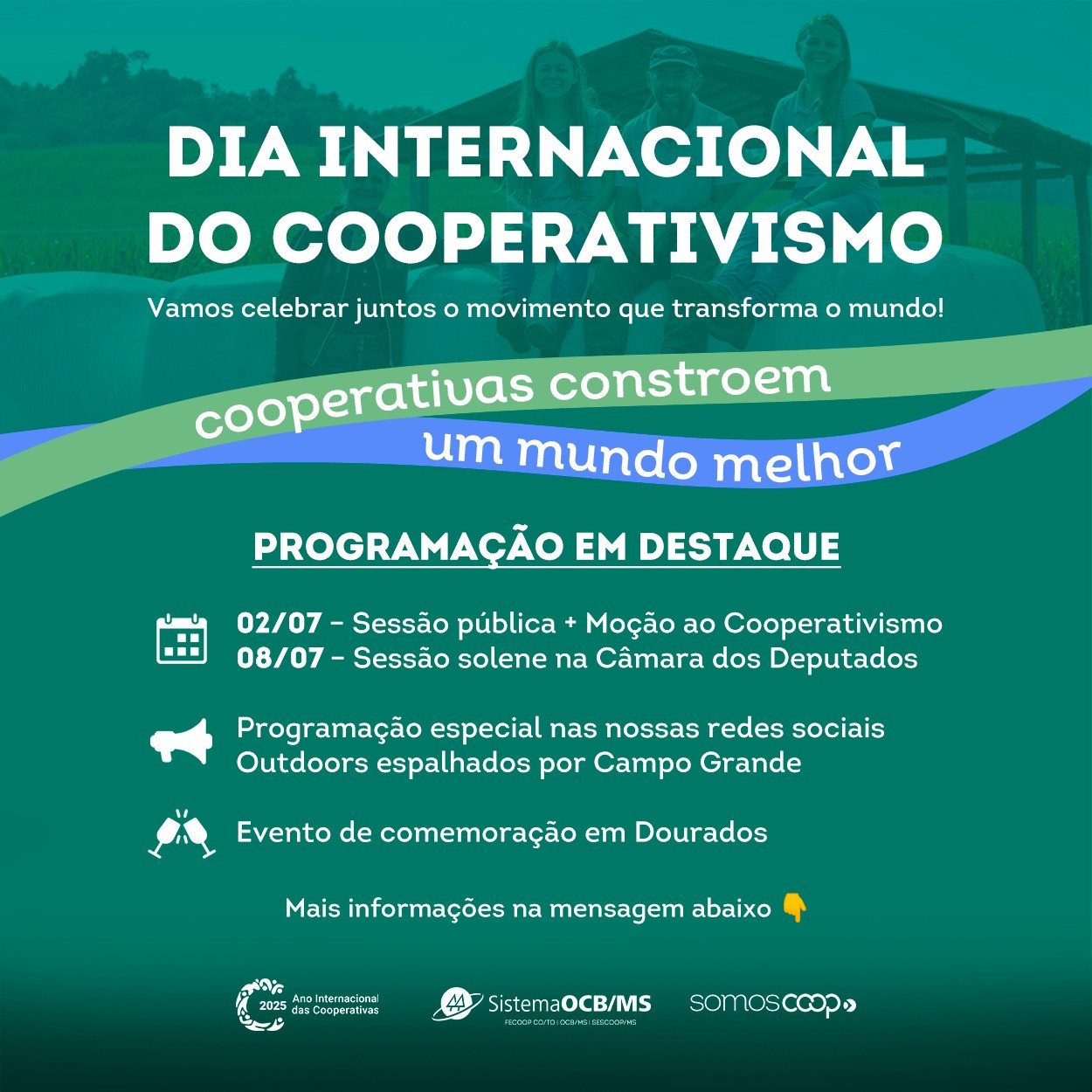 Cooperativismo em movimento: um ano para celebrar, conectar e transformar